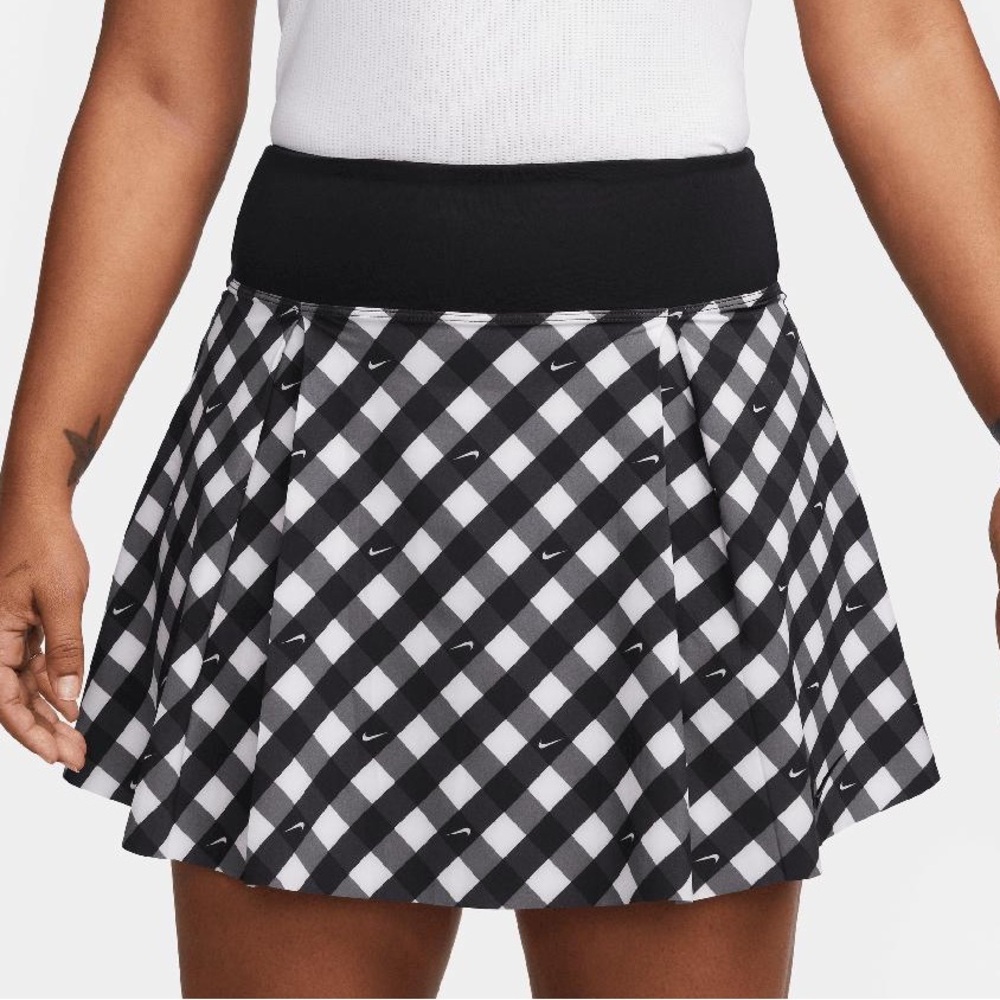 NEW Nike‎ Dri Fit Women's Printed Tennis/Golf BlackWhite Checkered Skort Sz XS
